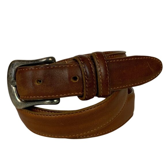Vintage Coach Mens Leather Belt Size 36 British Tan English Bridle Leather 5900 - Picture 1 of 4